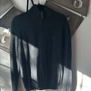Polo by Ralph Lauren Black Zip Up Sweater